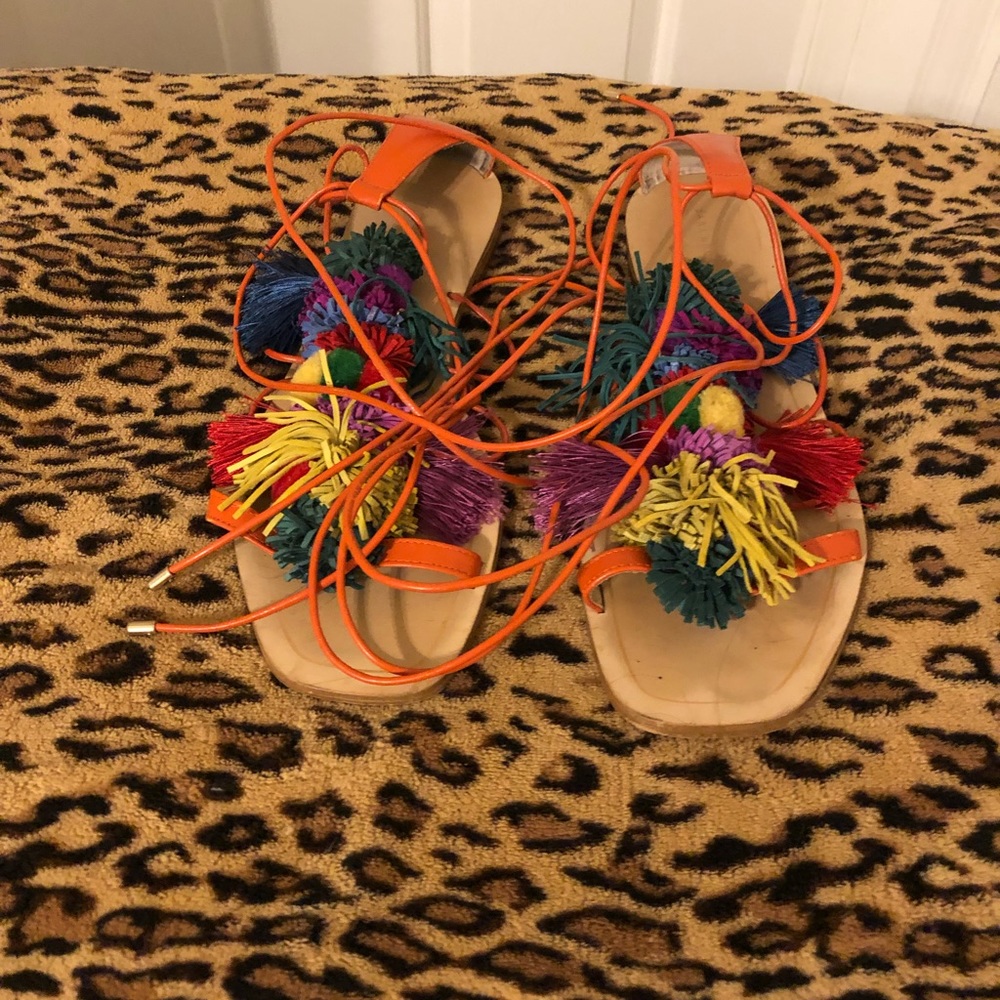 Zara tie up shoes